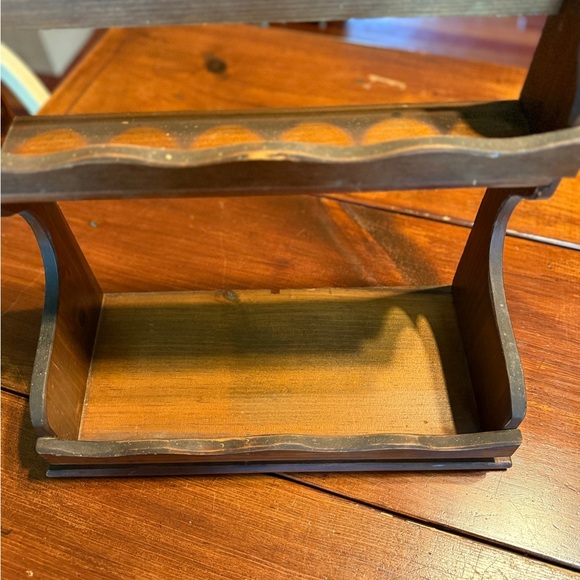 Vintage Wooden Spice/Trinket Holding Rack - Picture 7 of 11